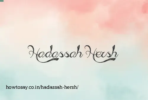 Hadassah Hersh