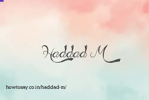 Haddad M