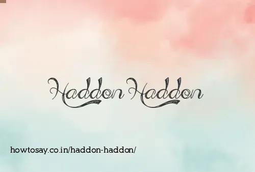 Haddon Haddon