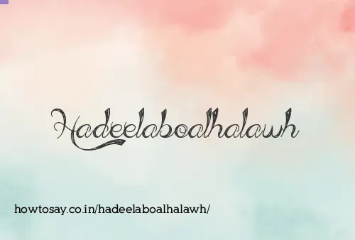 Hadeelaboalhalawh