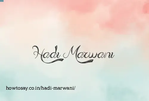 Hadi Marwani