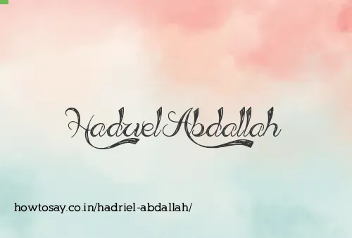 Hadriel Abdallah