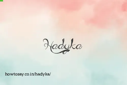 Hadyka