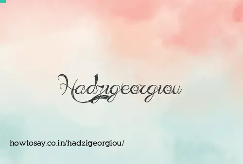 Hadzigeorgiou