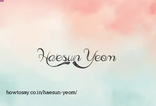 Haesun Yeom