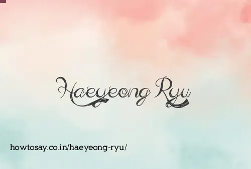 Haeyeong Ryu