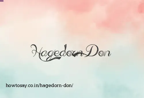Hagedorn Don