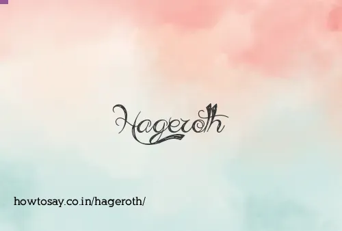 Hageroth