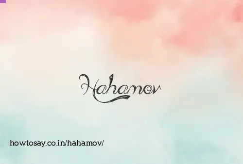 Hahamov