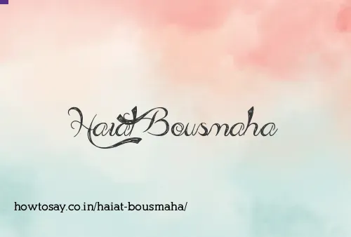Haiat Bousmaha