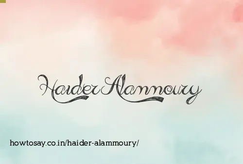 Haider Alammoury