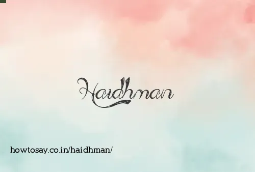 Haidhman