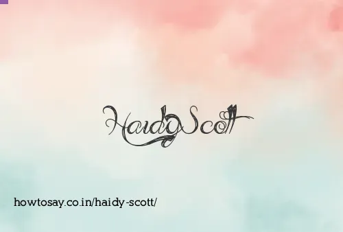 Haidy Scott