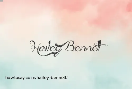 Hailey Bennett