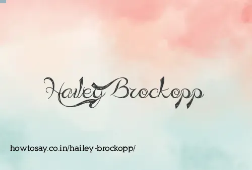 Hailey Brockopp