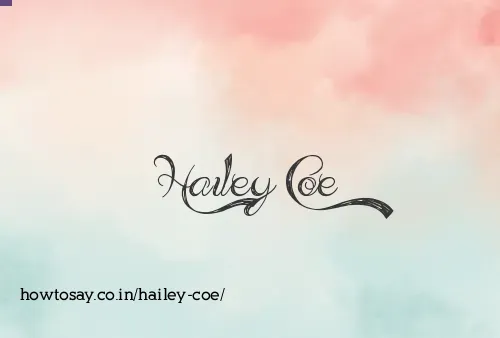 Hailey Coe