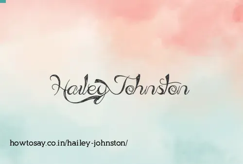 Hailey Johnston