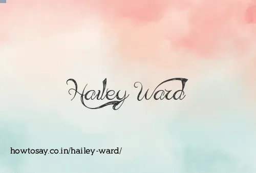 Hailey Ward