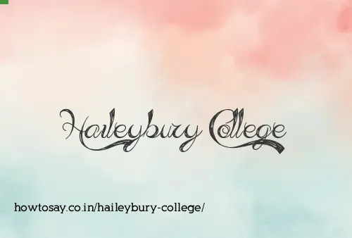 Haileybury College
