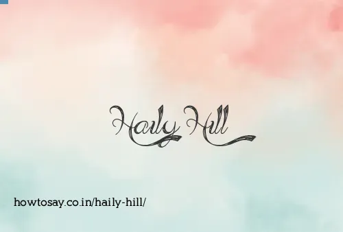 Haily Hill