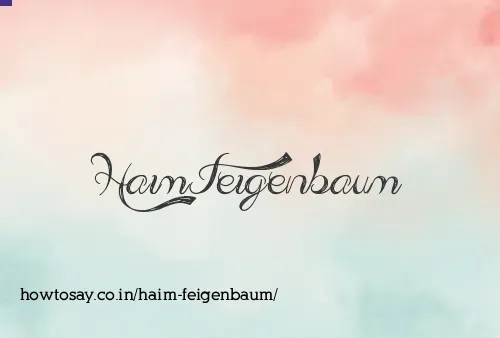 Haim Feigenbaum