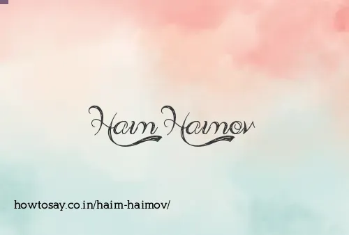 Haim Haimov