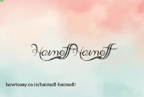 Haimoff Haimoff