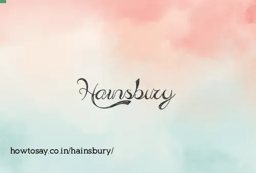 Hainsbury