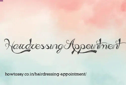 Hairdressing Appointment
