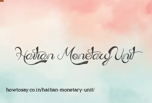 Haitian Monetary Unit