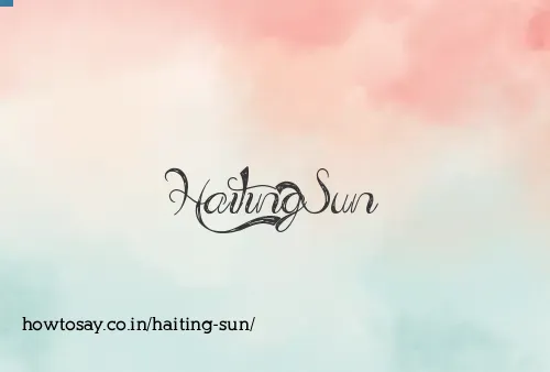 Haiting Sun