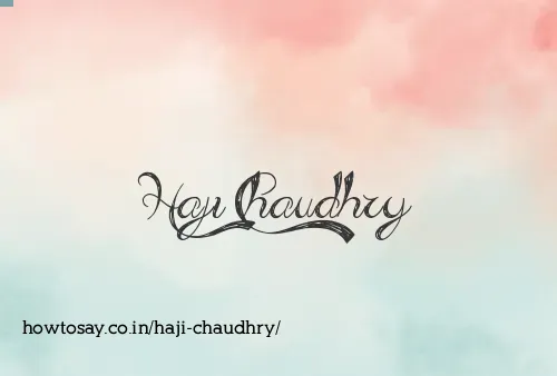 Haji Chaudhry