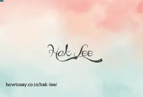 Hak Lee