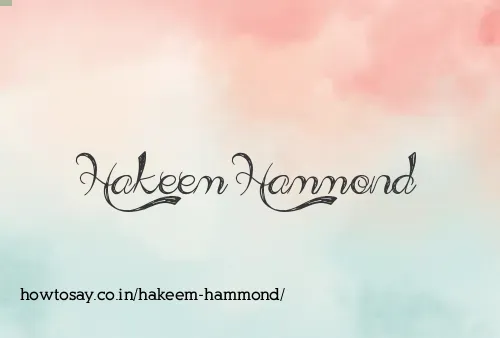 Hakeem Hammond