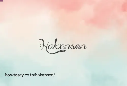 Hakenson