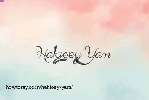 Hakjoey Yam