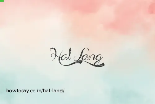 Hal Lang