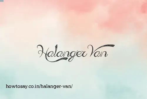 Halanger Van