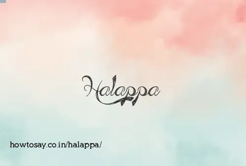 Halappa