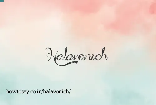 Halavonich