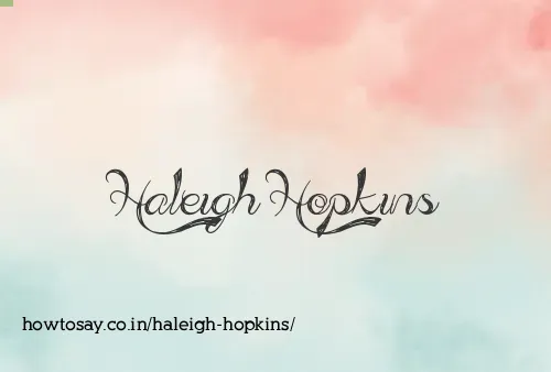 Haleigh Hopkins