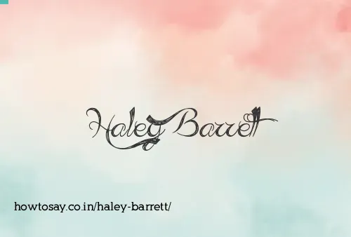 Haley Barrett