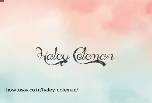 Haley Coleman