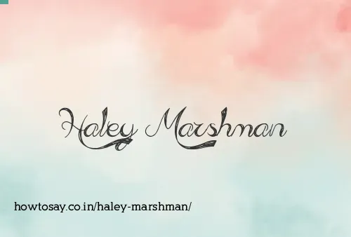Haley Marshman