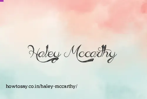 Haley Mccarthy