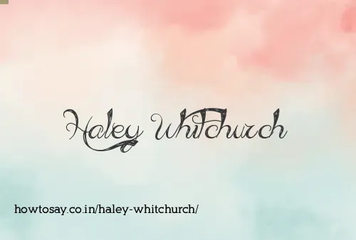 Haley Whitchurch