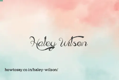 Haley Wilson