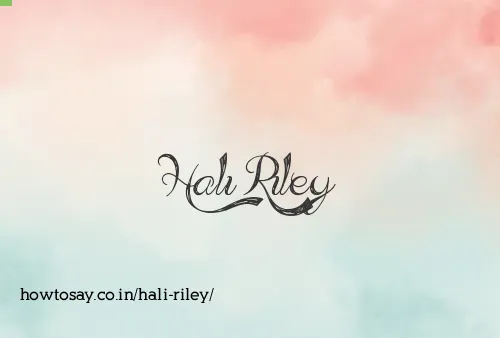 Hali Riley