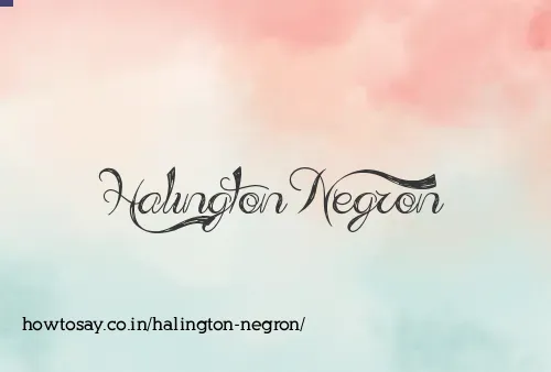 Halington Negron