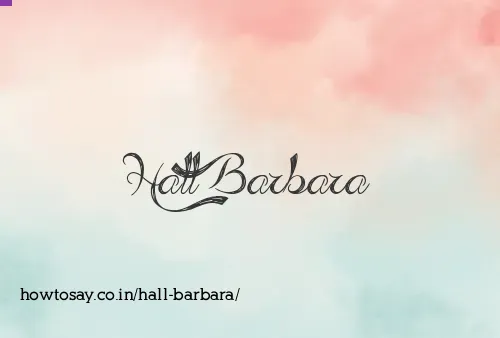 Hall Barbara